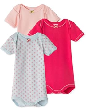Petit Bateau Baby-Mädchen Body 3er Pack