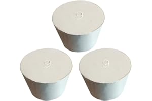 HeyWin Gummistopfen Konisch 38mm to 46mm, Verschlussstopfen Verwendet für das Versiegeln von Ballonflaschen,konische Flasche usw (3, 9#)
