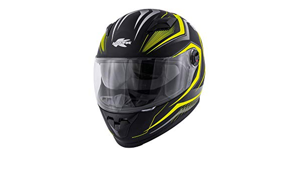 CASCO INTEGRALE KV27 DENVER MATT BLACK/FLUO YELLOW KAPPA TG L : Amazon.it:  Auto e Moto