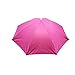 Produktbild URSING Draussen Faltbar Sonnenschirm Hut Kopfbedeckung Kappe Kopf Hut Regenschirm Hut Neuheit nach Kostüm hut Ladies Mens Multi Color Festival hat für Golf Angeln Camping Outdoor (Pink)