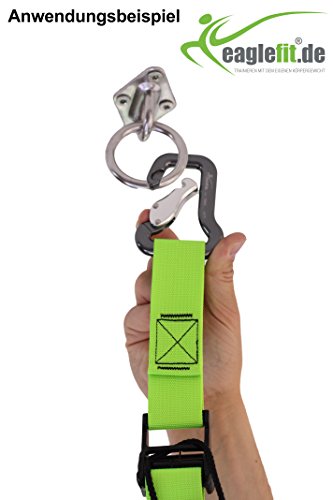 eaglefit® Wand- und Deckenhalterung aus Edelstahl für Sling Trainer oder Boxsack, Modell 2017 - 4
