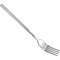 Forchetta Per Barbecue In Acciaio Inox - Manico Lungo Con Anello, Lavabile In Lavastoviglie