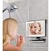 Fogless Shower Mirror with Squeegee by ToiletTree Products. Guaranteed Not to Fog, Designed Not to Fall.