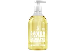 Savon Le Naturel - Savon Liquide Extra Pur de Marseille - Origine Naturelle - Huiles Végétales et Glycérine - Tous Types de Peau - Sans Colorants - Antibactérien - 500 ml