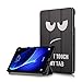 Produktbild XITODA Samsung Galaxy Tab A 10.1 Hülle Case - PU Leder Smart Cover Case mit Stand & Auto Schlaf/Wach Funktion Hülle für Galaxy Tab A 10.1 T585/T580 2016 Tablet Schutzhülle Etui Tasche,Don't Touch