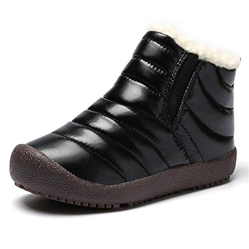 Fur Lined Boys Trainer Boots Boys Winter Boots Snow For Kids Fur