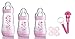MAM Welcome to The World Set includes Bottles, Soother and Clip (Pink)