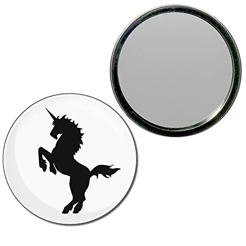 Unicorn Silhouette - 55mm Round Compact Mirror