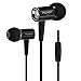 Produktbild Lemumu HST-48 Stereo In Ear Ohrhörer Kopfhörer Metall mit Freisprecheinrichtung mit Kitty 3,5 mm Ohrhörer für alle Phone MP3-Player, Schwarz
