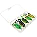 Produktbild 5x WOBBLER CRANK FROG/FROSCH FLOATING GUMMI GUMMIFISCH KÖDER 55 MM mit Kasten
