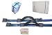 Produktbild CarryBelt "Metz" 2 Transportgurte mit 2 verschiebbaren Tragegriffen - Lashing Strap Maxi / Zurrgurt Tragegurt Packgurt 2x 350cm lang - Original CarryBelt Gurtsystem