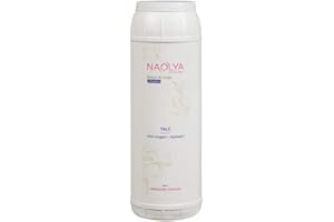NAOLYA FRANCE… Naolya Talc - Adapté à Tout Type de Peau - Permet une Meilleure Adhésion de la Cire - Apaise les Rougeurs - 100% naturel - Sans Parfum - Boite Poudreuse 400g - Fabrication Artisanale Française