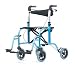 Produktbild Rollstuhl und Rollator in einem, Transportrollator, Transportrollstuhl mit Rückengurt und abnehmbaren Fußstützen