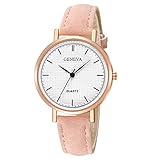 ❀LuccyOne❀Freizeit TäGlich BeiläUfig Damen Uhren,Damen Uhr Analog Quarz Mit Armband Armbanduhr,Business Elegant Design Watch,Minimalistische Anzeige Armbanduhren