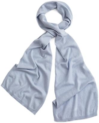 Adorawool - Fine Cashmere Merino Scarf - Pale Blue - 100% Pure New Wool - Luxuriously Soft Warm Stylish Winter Scarfs for Men & Women ( 6 Colours )
