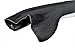 FESHFEN 24" Long Straight Ombre Two Tone Synthetic Hair Extensions Clip in on Hairpieces 5 Clips One Piece 3/4 Full Head Cosplay Party-Black