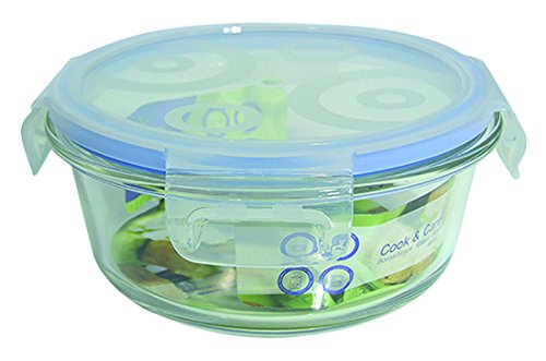 Jomafe Cook & Care Recipiente hermético de Cristal, Redondo, 400 ml, 0 cm