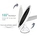 Rantizon LED Makeup Mirror 7X Magnifying Lighted Illuminated Cosmetic Mirror 360° Rotation Adjustable Suction Mounted USB Rechargeable Battery Shaving Mirror Tabletop Bathroom Mirror