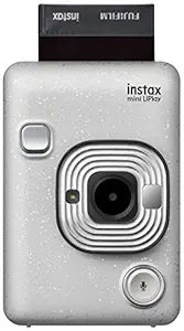 Fujifilm Instax Mini LiPlay Hybrid Instant Camera (Stone White)