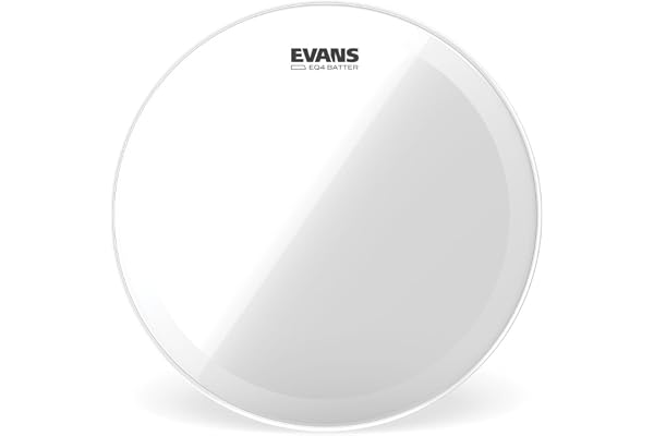 Peau de Grosse Caisse 22''. EQ4. Simple Pli. Muffler Interne Flottant. Transparent BD22GB4