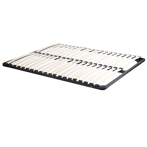 Designetsamaison Sommier à Lattes en Bois 140 x 200 cm