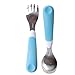 OXO Tot Fork and Spoon Set (Aqua)