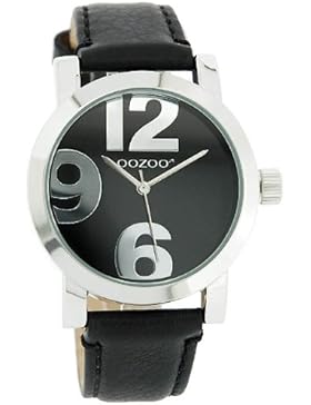 Oozoo JR194–Uhr für Frauen, Lederband schwarz