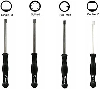 ivebetter Cycle Carburetor Adjustment Kit 4Pcs (splined,pac man,singleD,DoubleD)