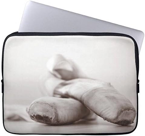 Geordiet Ballet Pointe Shoes on Dance Floor Waterproof Neoprene Laptop Computer Sleeves 10"