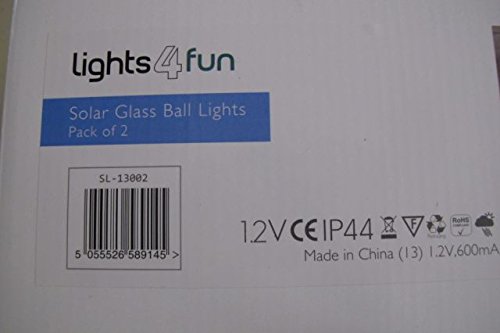 4er Set LED Solar Glaskugel Farbwechsel inkl. Erdspieß Lights4fun - 7