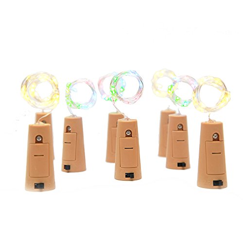 GZQES 75&nbsp;cm Micro LED Lights for Wine Bottle Corks, Make Your Own Table Decorations/Gifts/Nightlights, RGB Light (Multicolour)