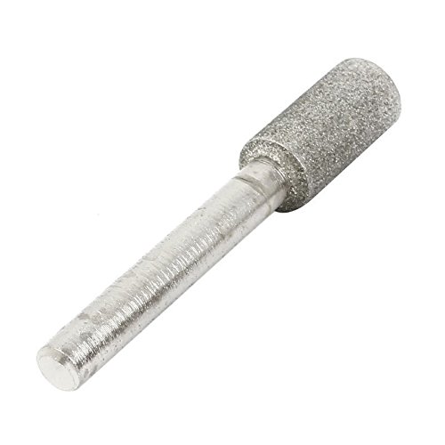 TOOGOO(R) 2stk 6mm Schaft 10mm Durchmesser Zylinder Kopf Schleif Diamant Schleifstift - 2