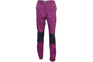 Fashion Sécurité Pantalon de Travail Femme Violet et Noir Résistant, Confortable et Tendance - Bricolage et Jardinage