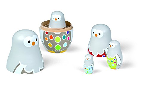 Janod Owly Family Zigolos Russian Doll
