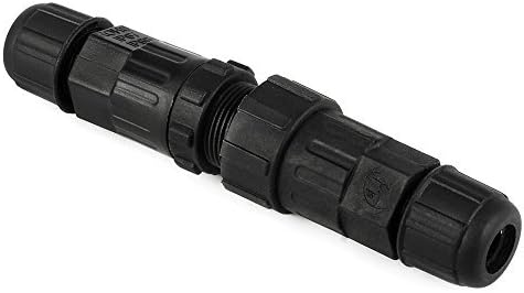 Bonega® M14-2P M14 Thread 2P I-Shape IP68 Waterproof Connector 2 Pin Cable Wire Plug Socket Joint