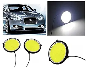 Auto E-Shopping 3.5 Inch Xenon White Led DRL Flexible Round Bright COB Fog Lamp Car Light For all cars - Set Of 2 Pcs