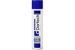Dortech Professional Glass & Window Cleaner Spray, Fast Action Streak Free Glass Cleaning Spray for Removing Dirt, Grease from Glass, Mirrors, Car Windshield & Other Hard Surfaces - Pack of 1 (660ml)