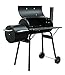 Produktbild YERD Grill BBQ-Smoker: Räucher-Grill/Farmer-Grill mit Räucherofen, inkl. Grill-Thermometer