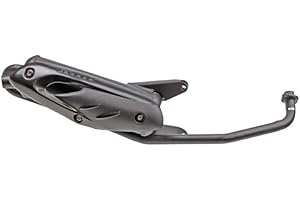 STREETPARTS24 Auspuff passend für Sym Mio 50, Peugeot Tweet, Speedfight 3 & 4, Vivacity 50ccm 4-Takt | Hochwertiger Ersatzauspuff mit optimalem Sound passend für 50ccm 4-Takt Roller