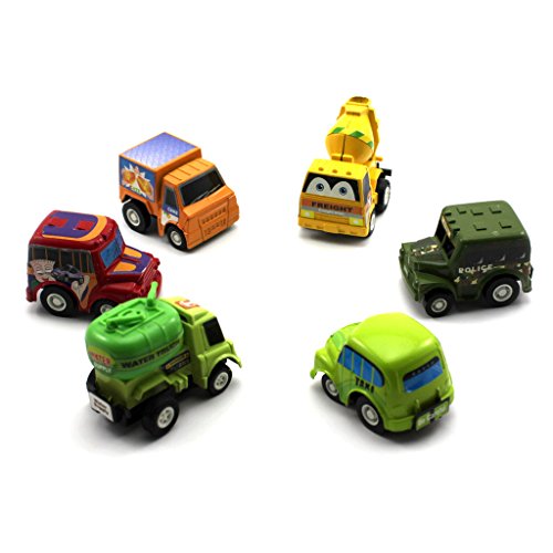 MMRM Mini ziehen Auto-Modell Spielzeug 6Pcs Fahrzeug-Satz-Baby Boy Weihnachtsgeschenk MMRM Mini ziehen Auto-Modell Spielzeug 6Pcs Fahrzeug-Satz-Baby Boy Weihnachtsgeschenk