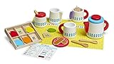 Melissa &amp; Doug  19843 Steep and Serve Wooden Tea Set (22-Piece) - Play Food and Kitchen Accessories (Toy)