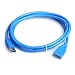 Produktbild Mouchao 3Ft Blau USB 3.0 Typ A Stecker auf eine Buchse Super Speed   Verlängerungskabel Adapter Blau 0.5M