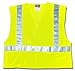 Produktbild MCR Safety CL2MLX4 Class 2 Polyester Mesh Tear-Away Safety Vest with 3M Scotchlite 2-Inch Silver Stripe, Fluorescent Lime, 4X-Large by MCR Safety