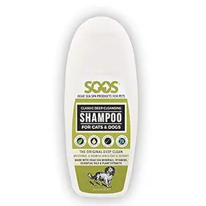 SOOS Pets Natural Dead Sea Classic Deep Cleansing Shampoo, 250 mL/8.45 oz.
