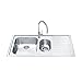 Price comparison product image Smeg Alba LM102D-2 Inset Sink 1.5 Bowl Single Right Hand Drainer 100cm