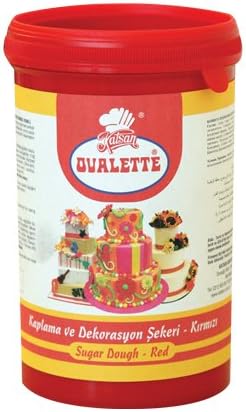 Oval Chain Fondant Red 1kg