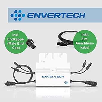 Nouvelle Generation Convertisseur Microonduleur Envertech Seeyes Evt560 Micro Inverseur Avec Cable De Raccordement De 5 M Et Embout Pour Installations Mini Balcon Installations Solaire Pv Version Du Connecteur Betteri Amazon Fr Commerce