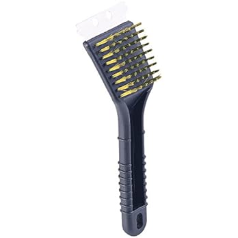 Pearl Grillbrste 3er Set 2in1 Grill Reinigungs Brsten Messing Mit Edelstahl Schaber Grillbuersten