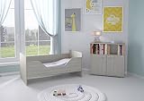 Polini Kids Kinderzimmer 6-teilig Kinderbett mit Wickelkommode mit Regal und Matratze - 4