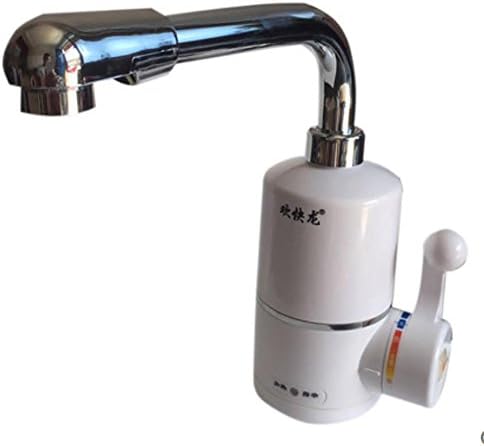 MCC Electric Water Tap 360°rotation Instant Electric Tankless Water Heater Hot Water Tap Faucet 220V Kitchen and toilet dual use LED Digital Display Under Inflow?white? , white